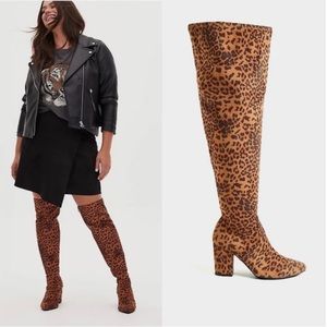 Torrid Cheetah Print Boots 10.5